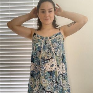 Blue Floral Dress